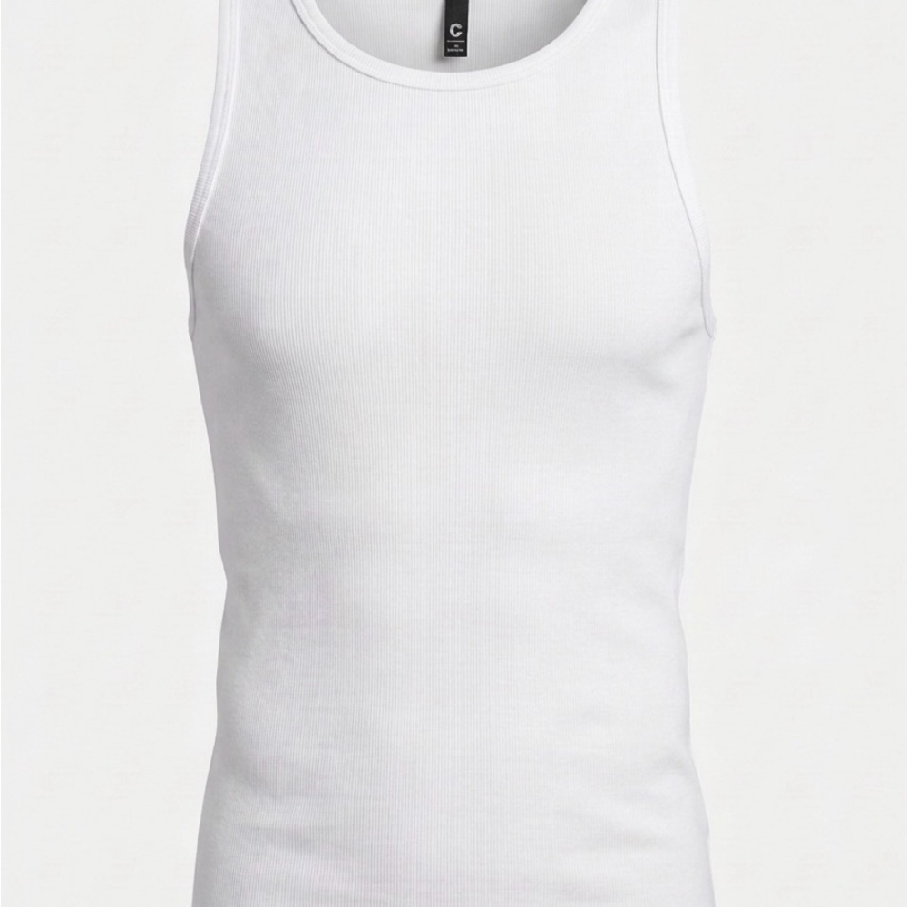 ⭐️ NWT Portofino Rib Tank Top - White